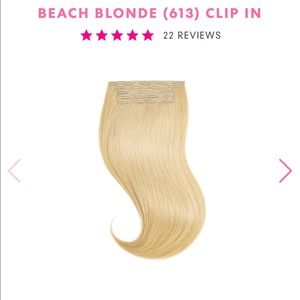 Glam Seamless invisible clips (7) 22” 100 % Remy